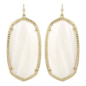 Kendra Scott white pearl Danielle earrings
